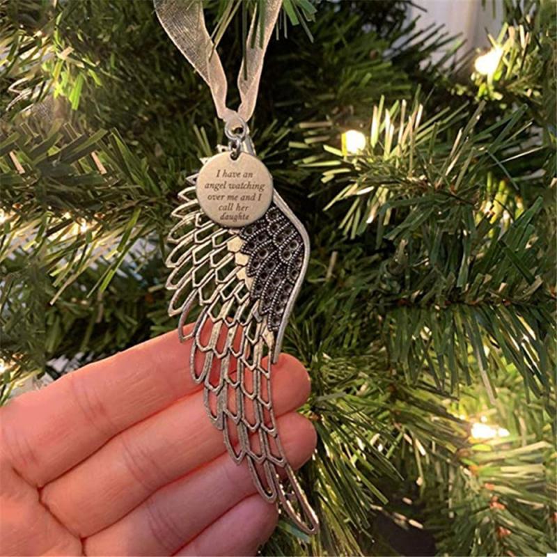 Angel Mom Memorial Ornament Christmas Tree Hanging Pendants  Pendants For Remembrance Lost Loved Ones Keepsake Gift Jewelry