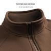 Hodo Men's Warm Wool Blend Half-Zip Stand Collar Sweatshirt