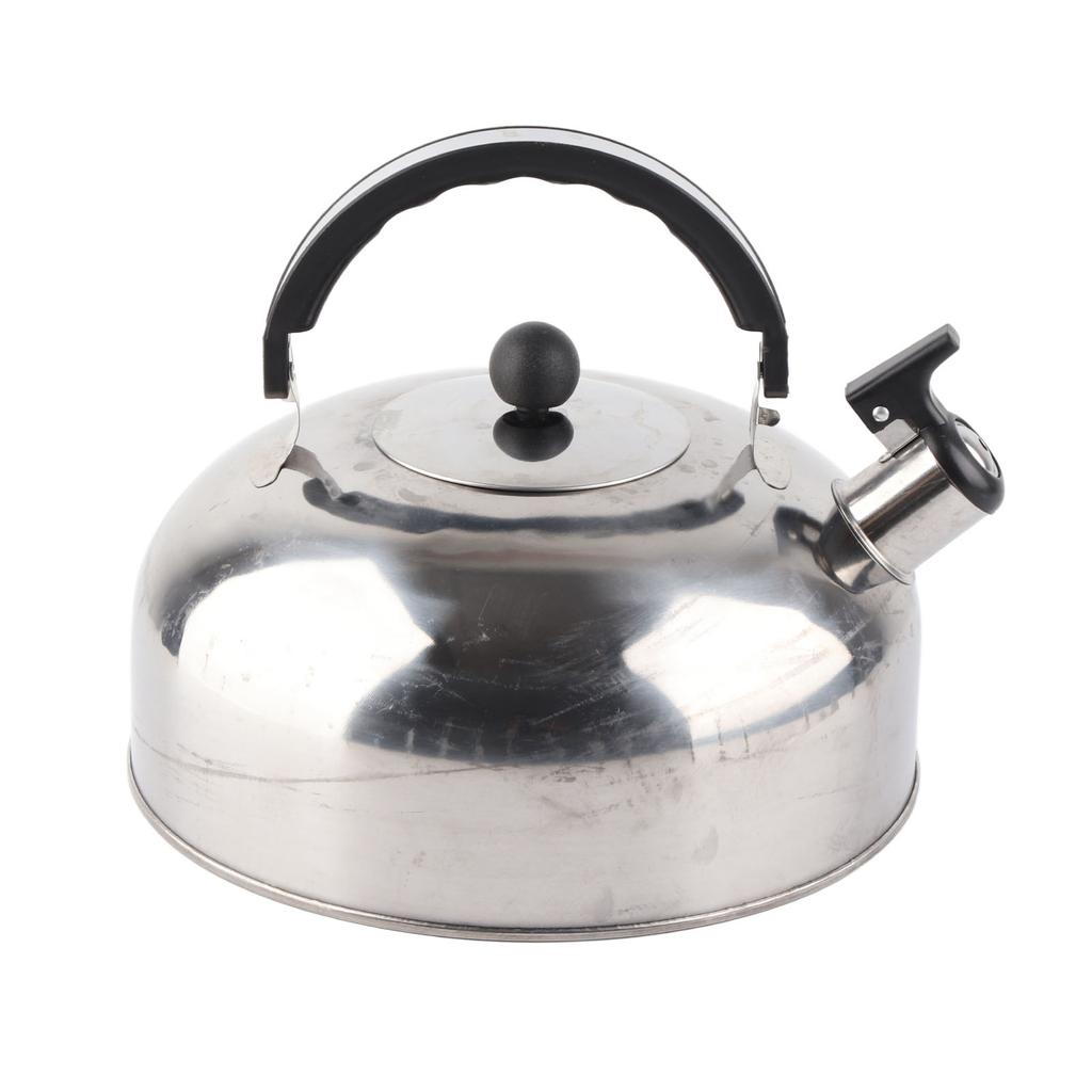 3L Stainless Steel Whistling Tea Kettle Fast Heating One Touch Buttons Whistling Kettle with Insulated Handle for Home