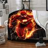 1pc Flash Lightning Flannel Throw Blanket - HD Printed Lightweight Soft Warm All-Season Blanket for Sofa, Bed, Travel, Camping 119