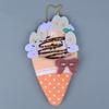 Plush Ice Cream Cone Christmas Sleep Sack Pendant Decoration For Kids Gift
