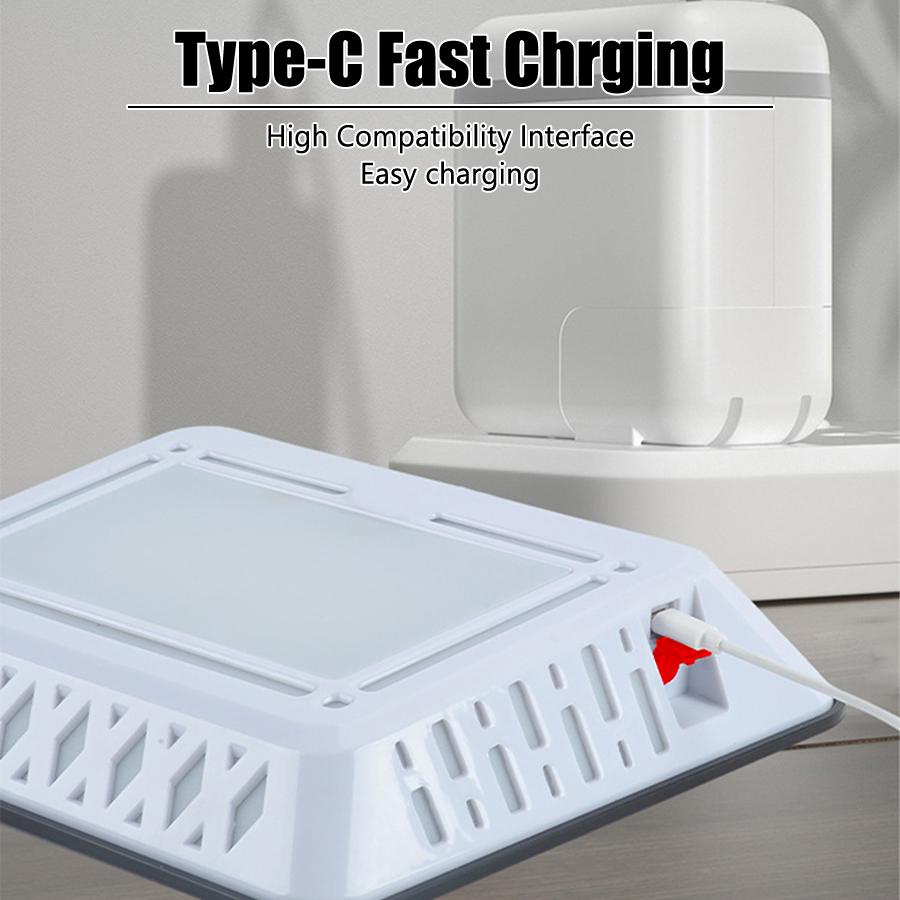 New Solar LED Door Light USB Rechargeable Warm Light Door Light Outdoor Wall Light for The Courtyard Garden District Decoration