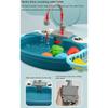 Educational Simulation Kitchen Sink Set Platic Montessori Game Toy Electric Dishwasher  Kids Toy