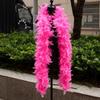 2 Yards 90Gram Turkey Feathers Boa Colorful-Chandelle-Feather-Boa Decor Scarf  Marabou Plumas Shawl for Costume/Hat/party