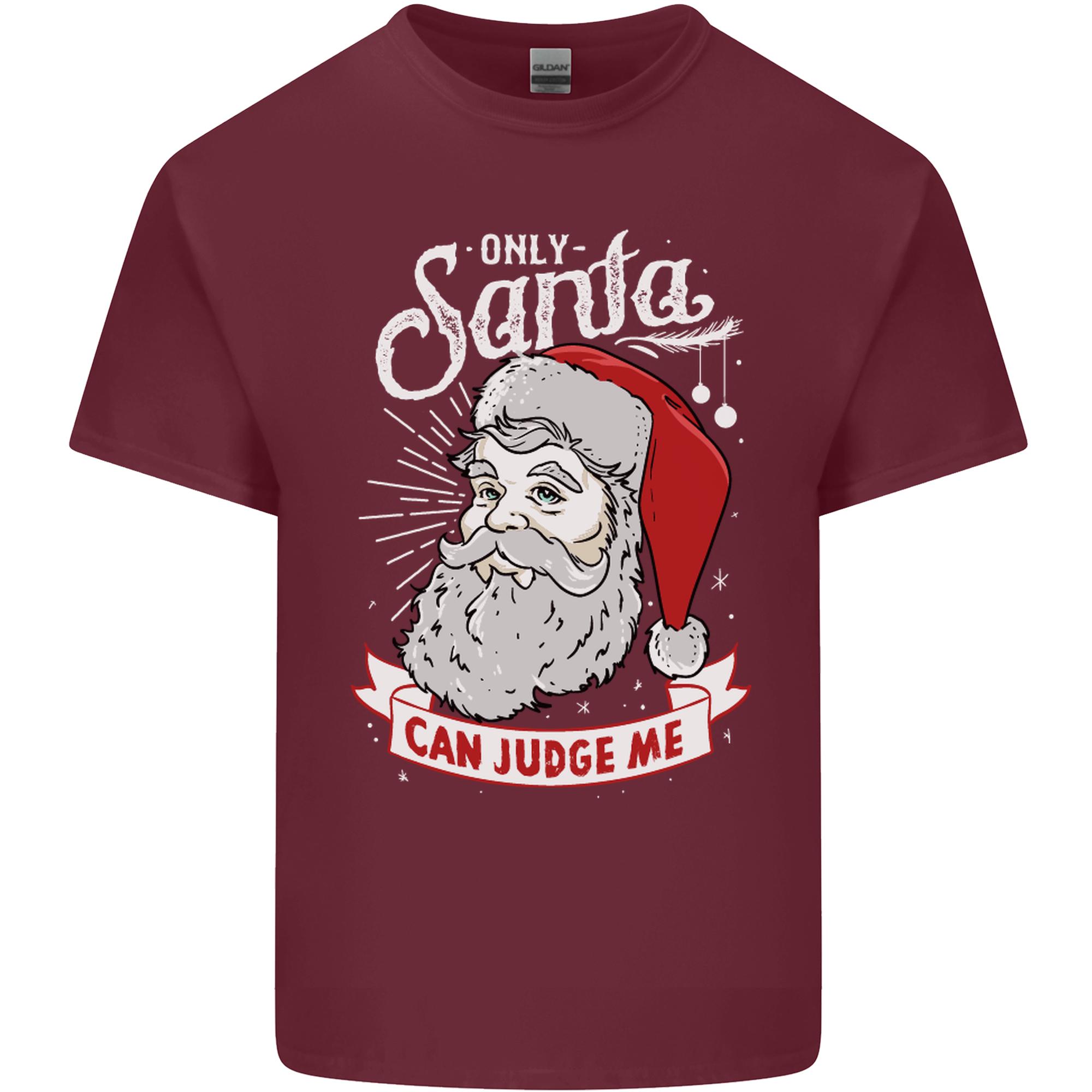Only Santa Can Judge Me Funny Christmas Unisexs Light Cotton TShirt S