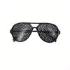 Anti-myopia Astigmatism Glasses Vision Correction Fatigue Pin Hole Sunglasses with Holes for Men Women Eyesight Improvement
