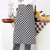 1pcs Chef's Apron Half-length Neck-hanging El Cooking Restaurant Restaurant Coffee Bar Waiter Work Apron Unisex Striped Apron