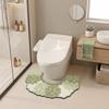 Anti Slip Bathroom Mat Water Absorbing U-shaped Floor Mat Beautiful Toilet Mat  Toilet Room