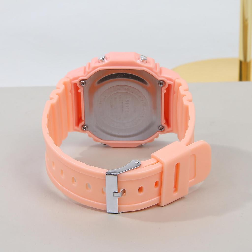 Montre Numérique Fille, Disponible dans une Variété de Couleurs, Affichage du Jour de la Semaine, Réveil, Cadeau Parfait pour la Fête des Enfants, Rentrée Scolaire,