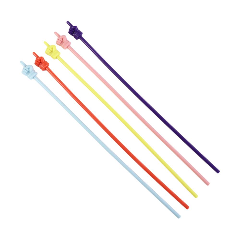 10Pcs/set Colorful Teaching Stick Bendable Hand Pointers Stick Finger Reading Stick  Office