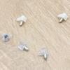 10Pcs White Transparent Board Support Hardware Plastic Pegs  Kitchen Cabinet Wardrobe Shelves