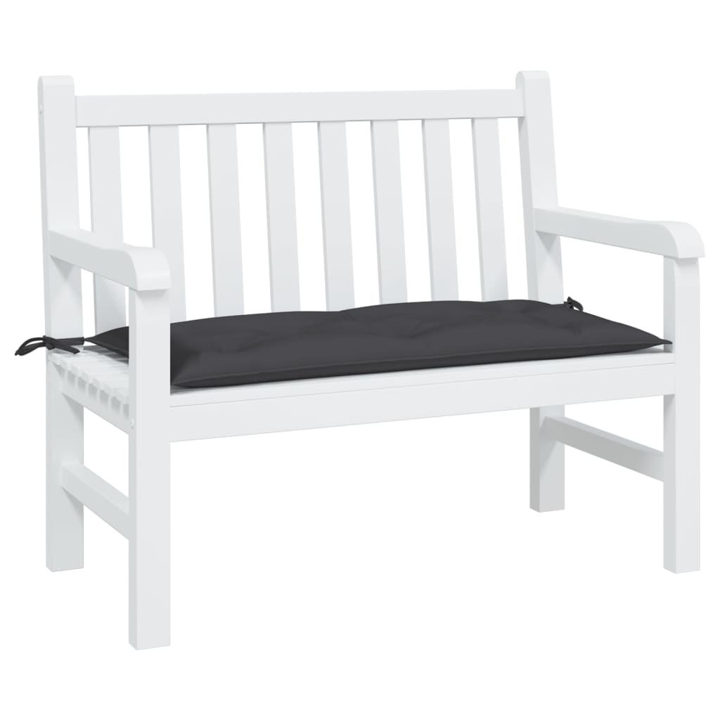 Garden Bench Cushion Black 100 X 50 X 7 Cm Oxford Fabric