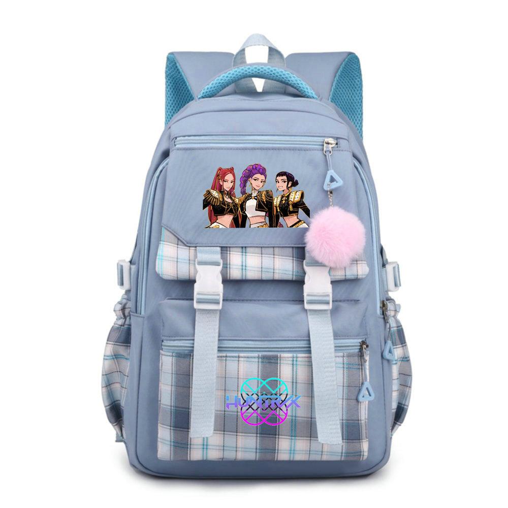 KPop Demon Hunters Everyday Backpack Printe Field Sport School Tote Capacity Outing Laptop Rucksack Gender-neutral Sling Backpack Casual
