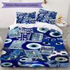 Evil Eye Pattern Bedding uilt Set uilt Cover Pillowcase Home Decoration Birthday Gift (1 * duvet cover + 2 * pillowcase  without core)165