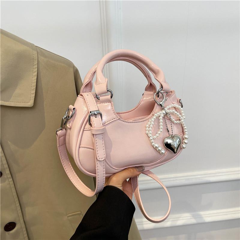 

Цьогорічна популярна срібна жіноча сумочка 2024 нова нішева літня сумка-месенджер високого класу в стилі легкої розкоші рожевий