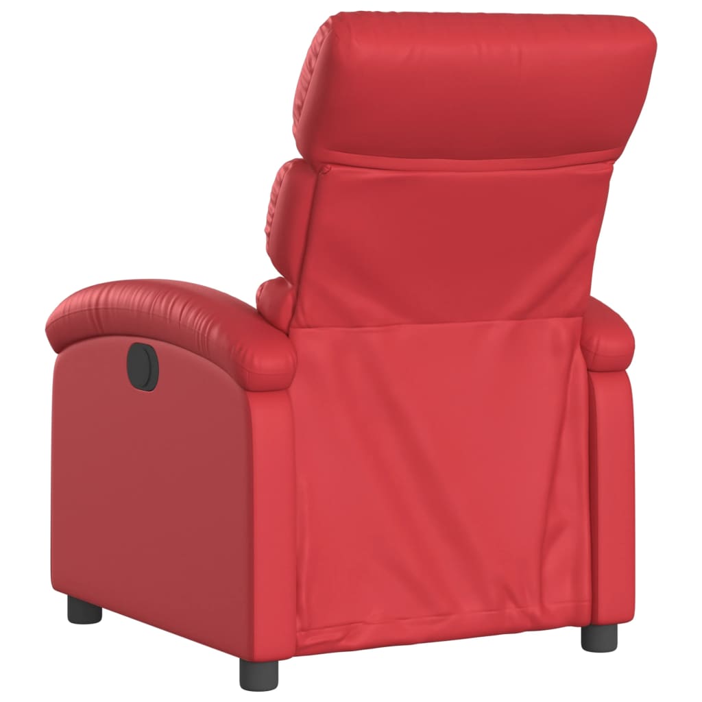 Relax Chair In Red Faux Leather