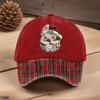 Christmas Baseball Hat Breathable Curved Brim Headgear Christmas Hat For Men For Child Adult Friends Men Women Outdoor Activity