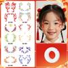 Ancient Style Children's Hanfu Makeup Stickers: Eye & Forehead Accents