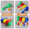 4 Pcs Kids Playset Outdoor Spoons Game Egg Toy Tea Party Favors Birthday Games for 8-12