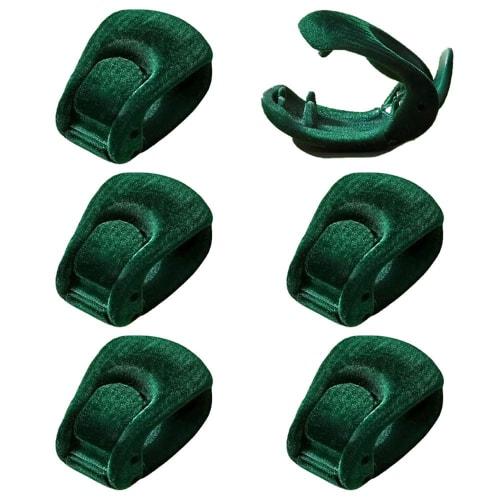 Strong Duvet Clips, Anti-Slip, Needleless, Anti-Slip, Easy Installation, for Preventing Blankets from Slipping, Set of 6, Dark Green