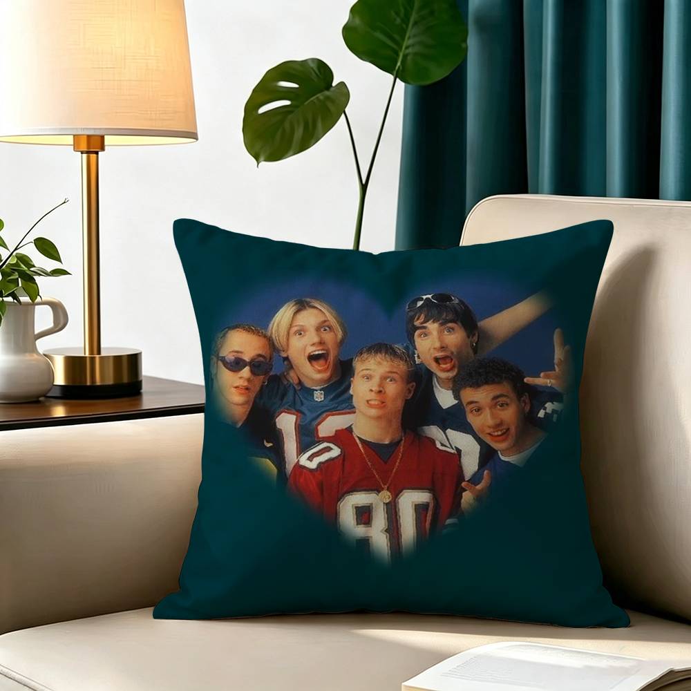 BSB B-Backstreet Boys Square Double-Sided printed Pillow Case Bedroom Bedside Pillow Sofa Cushion Cover