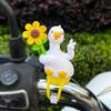 1Pcs Novelty Little Duck Windmill Ornament Bike Handlebar Decoration With Stretchable Strap For Motorcycle E Bike Road Bike