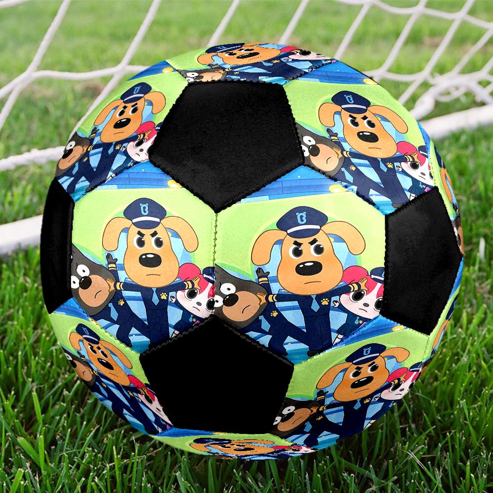 Sheriff Labrador Theme Size 5 Soccer Ball, Suitable for Both Indoor and Outdoor Matches, a Gift Suitable for Everyone.