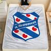 SC Heerenveen Pattern Flannel Blanket, High Quality Comfortable for All Seasons, Home Decor, Warmth and Comfort, Perfect for Gifts.