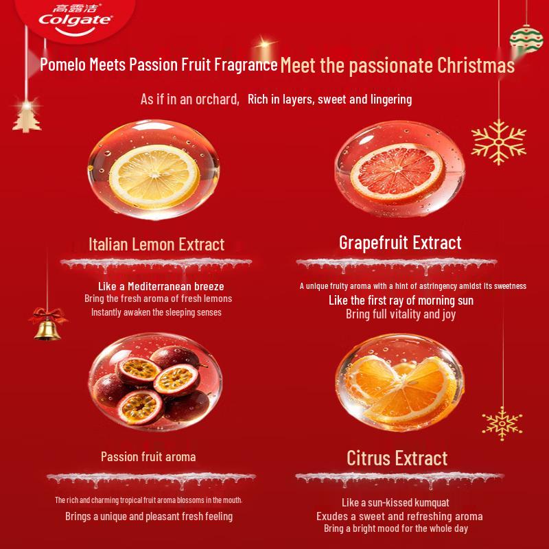 Colgate Weihnachts-Glitzer Erfrischende Zahnpasta