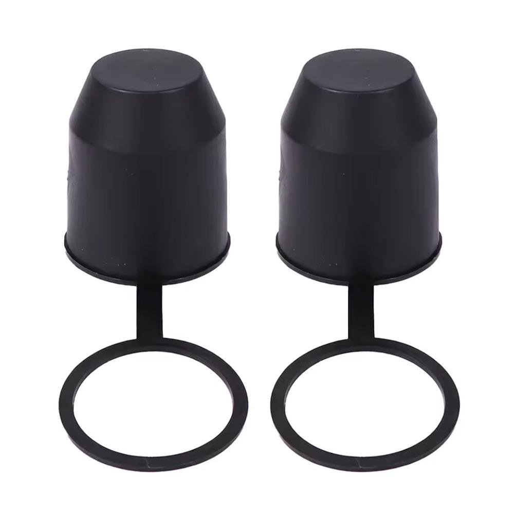 2pcs Universal Trailer Hitch Ball Tow Bar Plastic Protection Cap with A Handle Caravan Truck Car Trailer Hook Protection Device