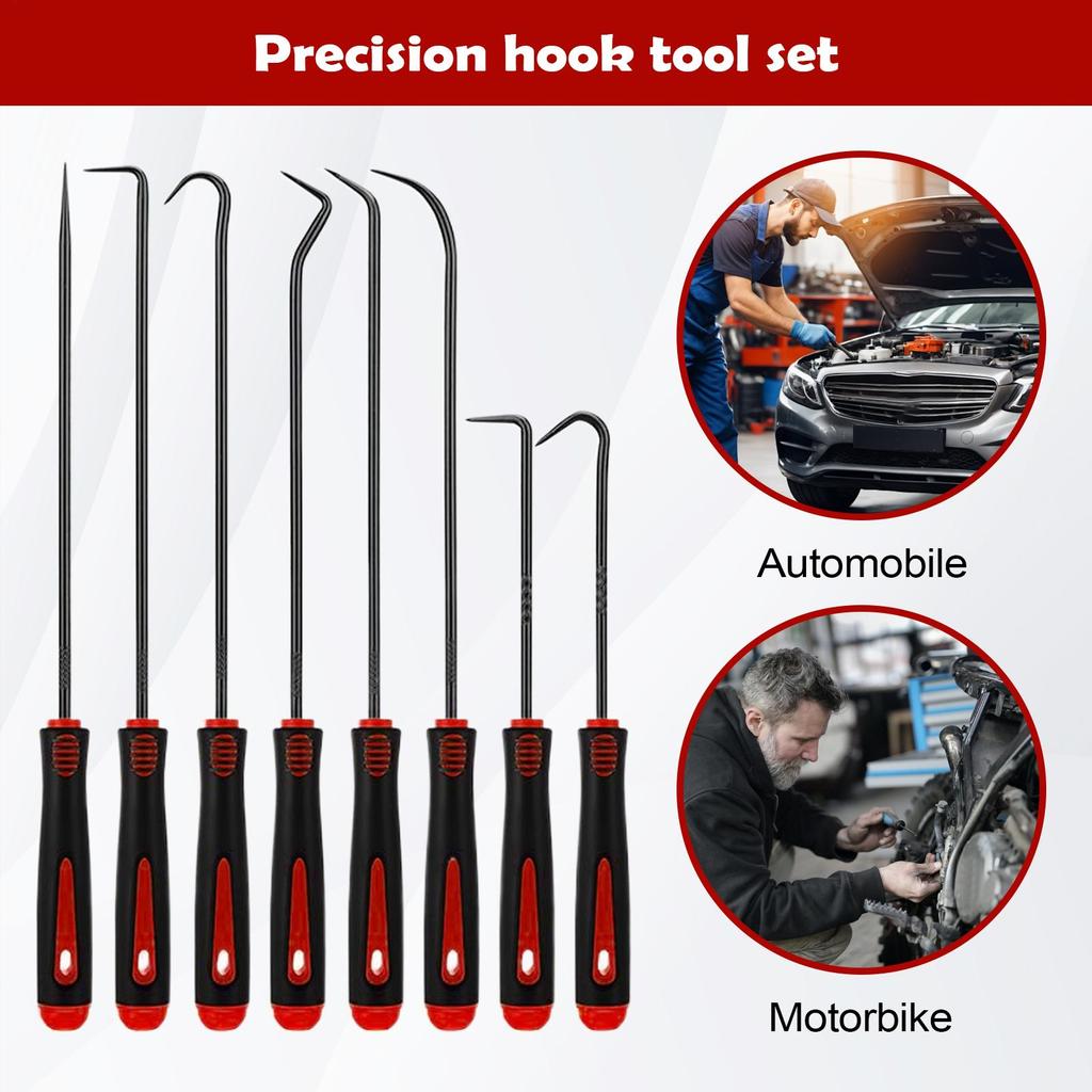 12Pcs Car Oil Seal Screwdriver Set Hose Removal Hook Set O Seal Gasket Puller Remover Pick Hooks Repair Tools Craft Hand Tool
