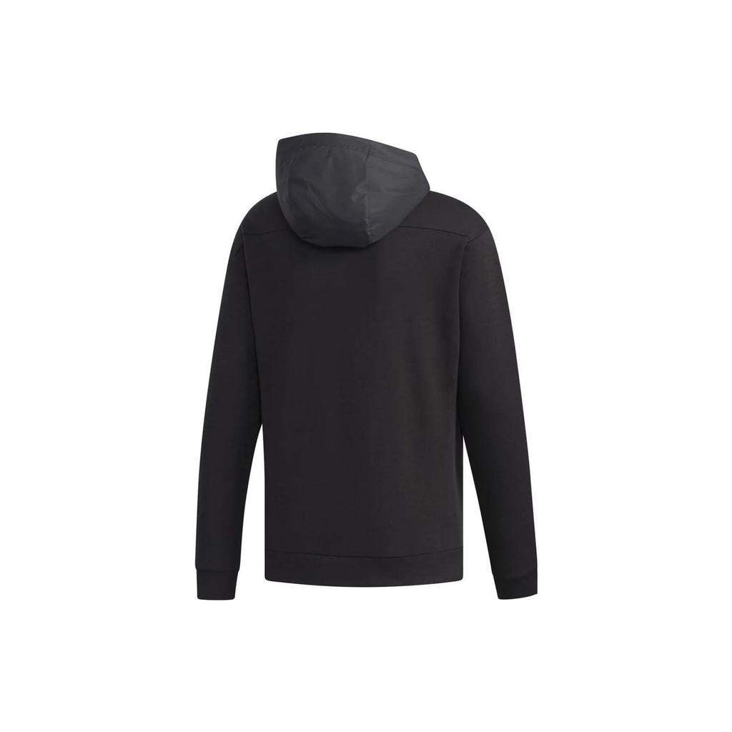 adidas Sweatshirts Men's Black Hooded Moderate Regular FJ9246