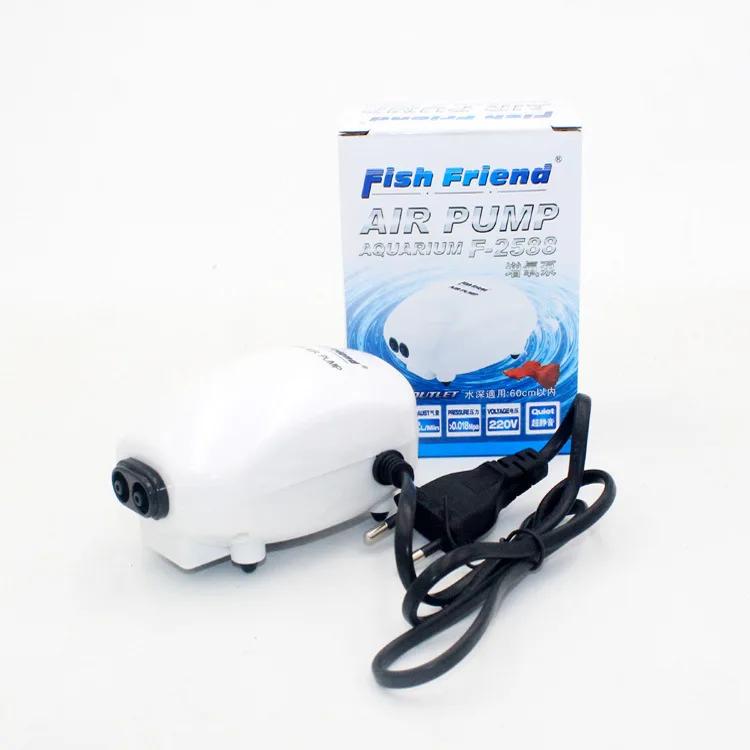 Akvarium syrepump syremaskin luftare pump tyst syretillförsel luftare fiskbox liten dubbelhåls luftare