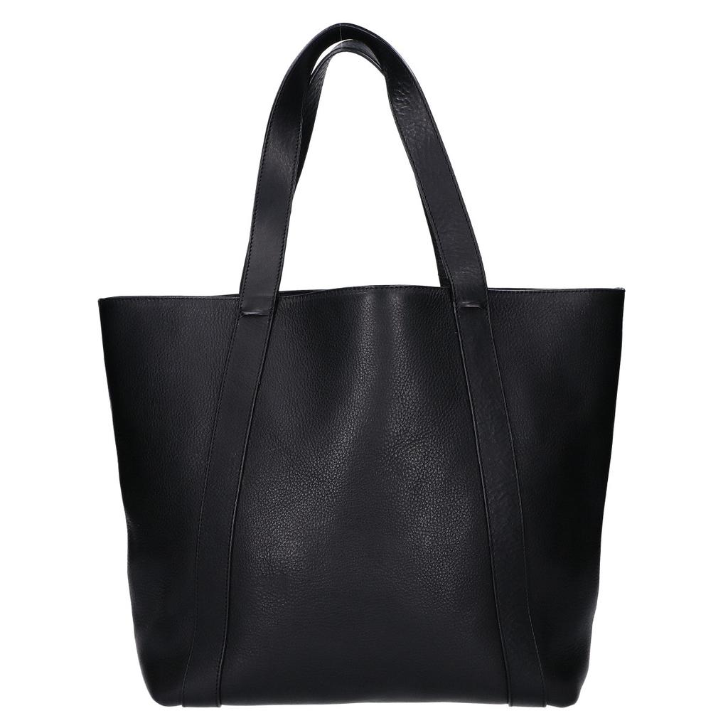 ANN DEMEULEMEESTER All leather Tote Bag blackUsed