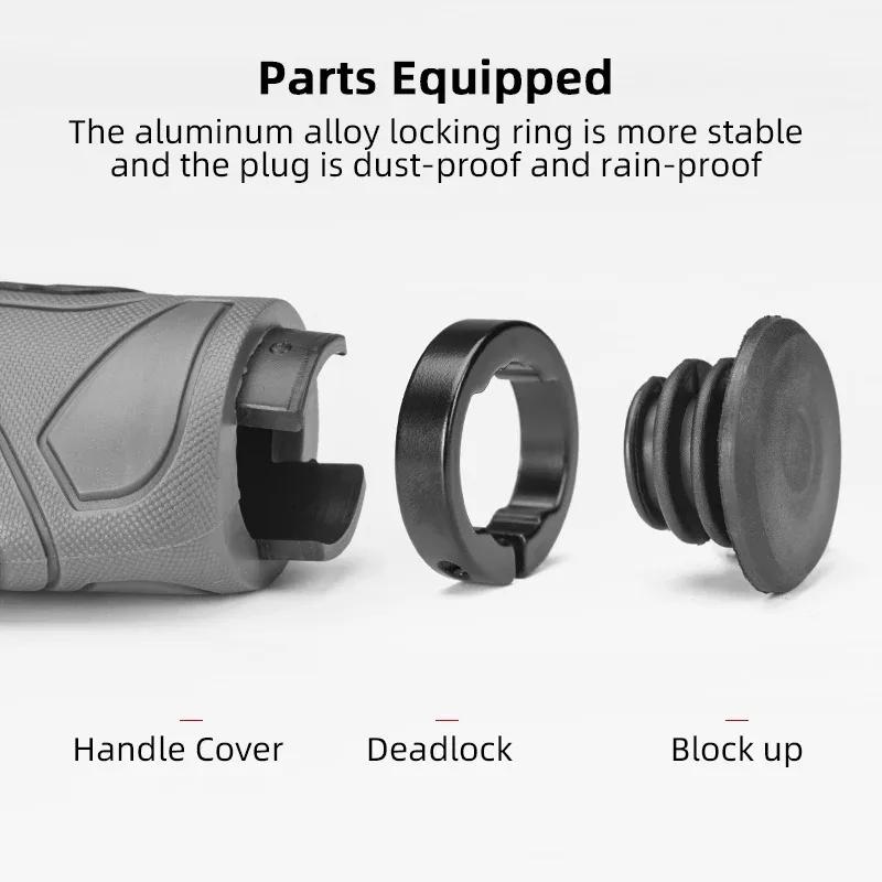 Bicycle Grips MTB Road Bike Double Lock Rubber Handlebar Grips Anti-Skid Shock-Absorbing Bike Grips Handlebar