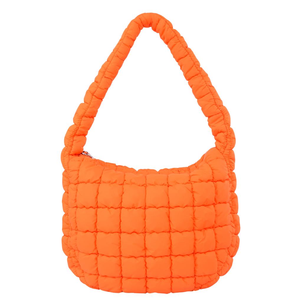 Quilted Cloud Bag Folded Bubble Cotton Rhombus Portable Underarm Bag Premium Personality Design Fashion Shoulder Bag