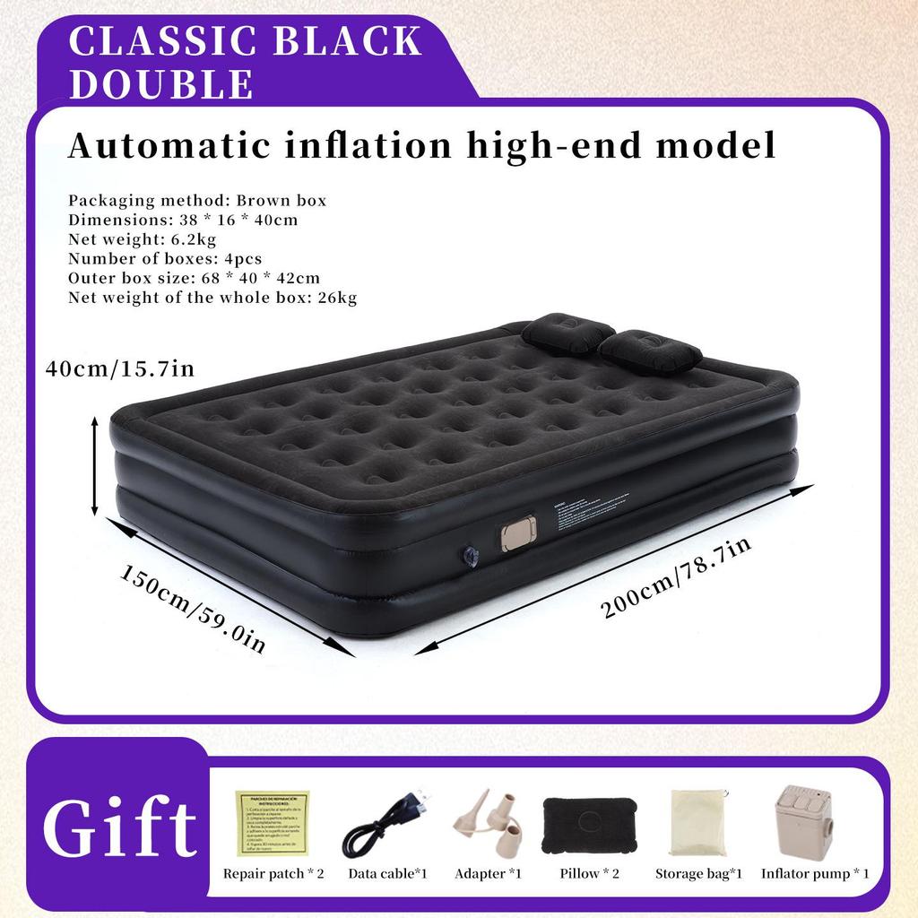 Outdoor Automatic Inflatable Tent with Thickened Camping Air Mattress