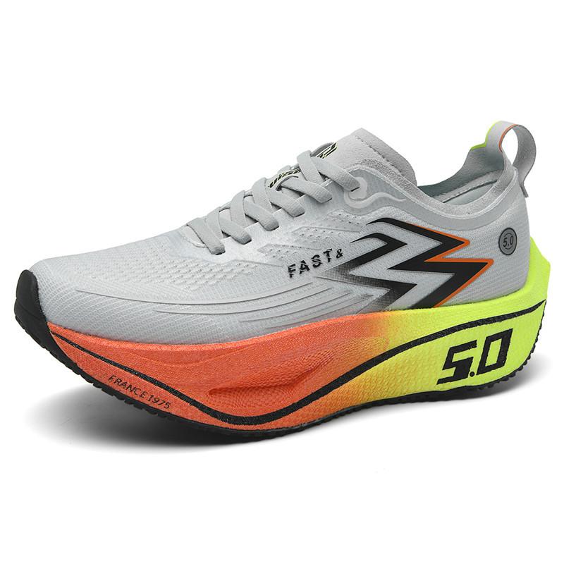 Couple Shoes 2025 New Professional Racing Light Elastic Shock Absorption Carbon Board Running Shoes Light Breathable Casual Versatile Sports Shoes