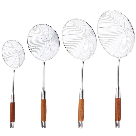 Schaumlöffel Ergonomisches Design Hitzebeständiger Edelstahl Tragbarer Kochsieblöffel Haushaltswaren