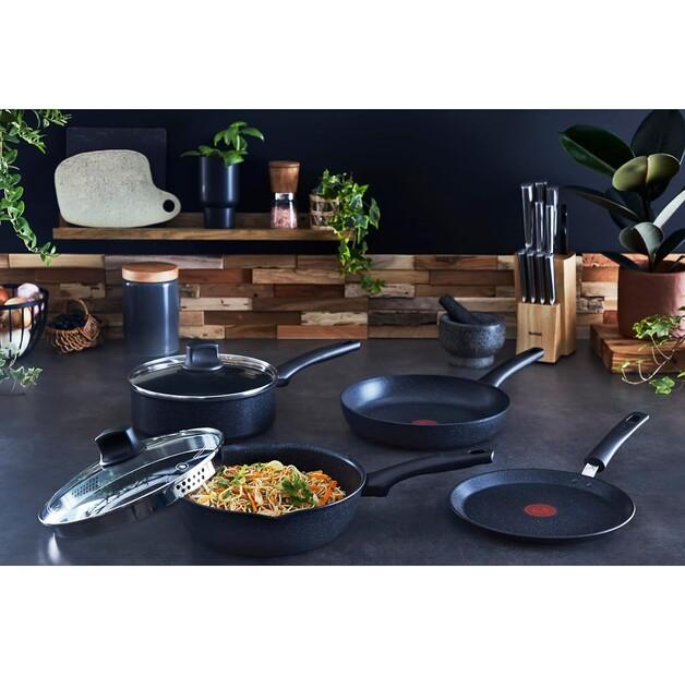 Wok Pan Tefal Black Stone 28 Cm (G2811972)