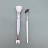 2Pcs Double Head Nose Contour Brush Set 2-in-1 Angled Tilt Nose Shadow Brush Nose Sculpting U-Shaped Makeup Brush Student