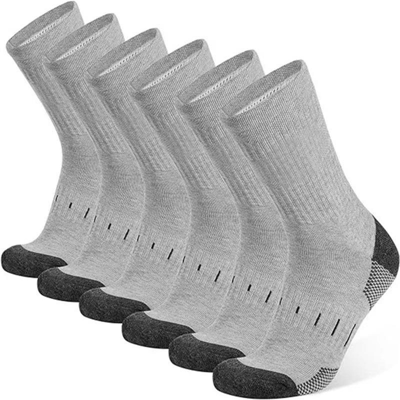 Men's High-Top Crew Moisture-Wicking Athletic Socks
