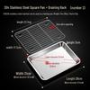 304 Stainless Steel Commercial Rectangular Pan