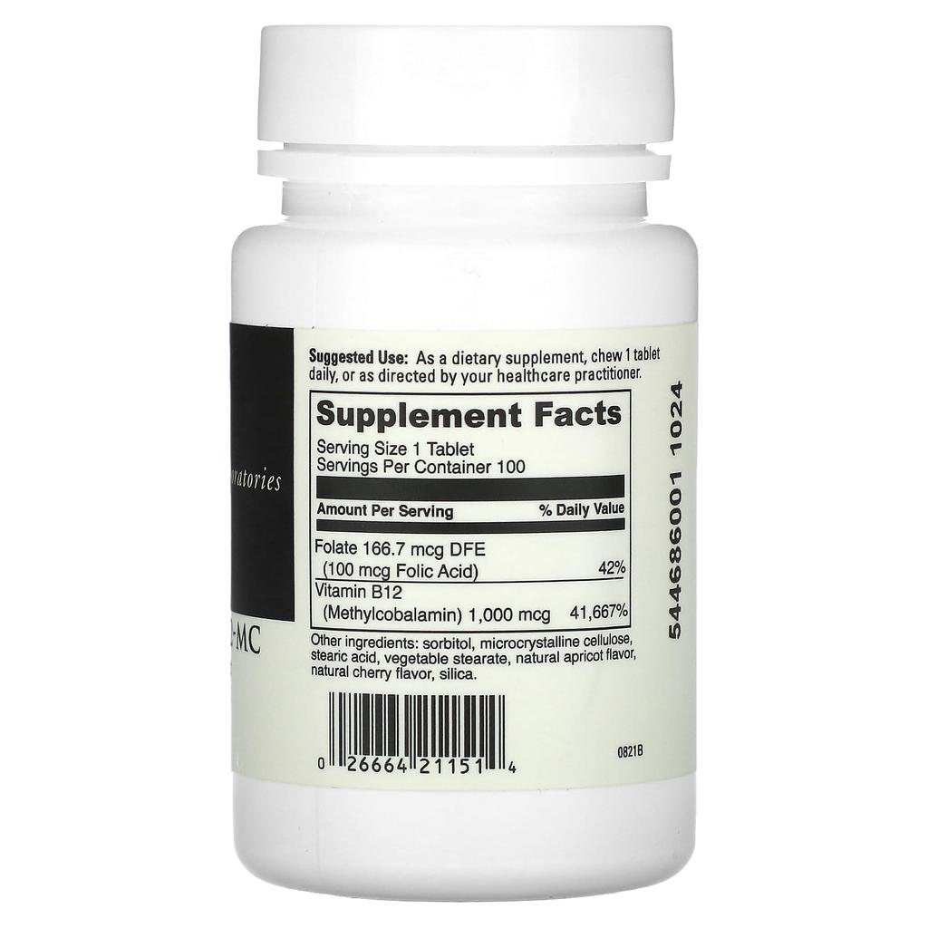 Chewable B12-Mc, 100 tablets