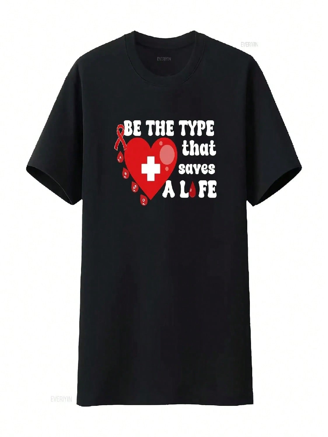 Donate Blood Type T Shirt Drive Donation Donor Give Be The That Save Lives Awareness Phlebotomist  Vintage Washed Unisex S разноцветный