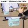 SEIKO Metronome Tuner, Loud Volume, Music Stand Mountable, Ideal for Wind Bands, Blue STH200L