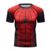 2026 Men's  Compression Fitness T-shirt Superhero Print Short Sleeve Quick Dry Sportswear For Gym Running Training Casual