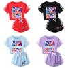 Kpop Cacciatori di Demoni Modello Bambini Manica Corta Pantaloncini Corti Set Pigiama Genitore-Figlio Per Bambini e Adulti