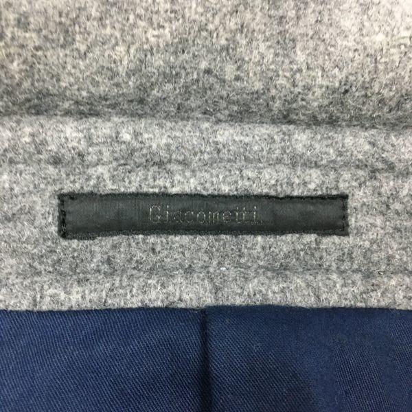 Giacometti Wool Pea Coat Gray Size 2 Made in Japan(USED)
