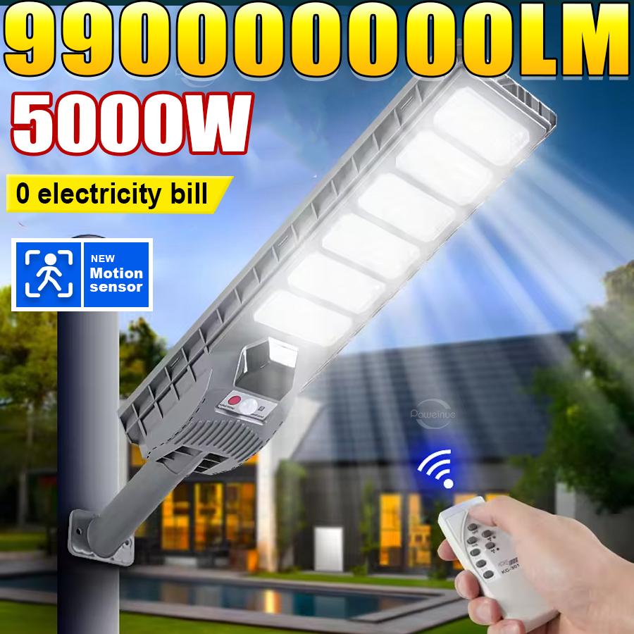 991111111LM 1111W/1111W/1111W Solar Lights Outdoor Waterproof Street Lamp Floodlight With Motion Sensor Garden Courtyard Wall La